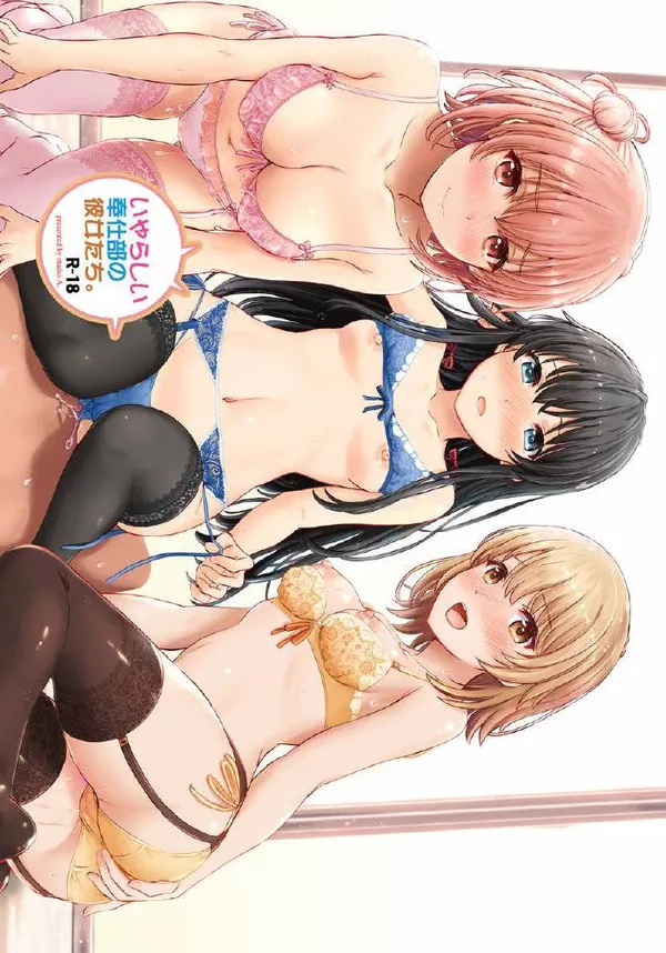 [俺ガイル ハーレム]俺ガイルのハーレム本!!下着姿の雪乃達が比企谷君のデカマラに喘ぎまくる♡ 表紙