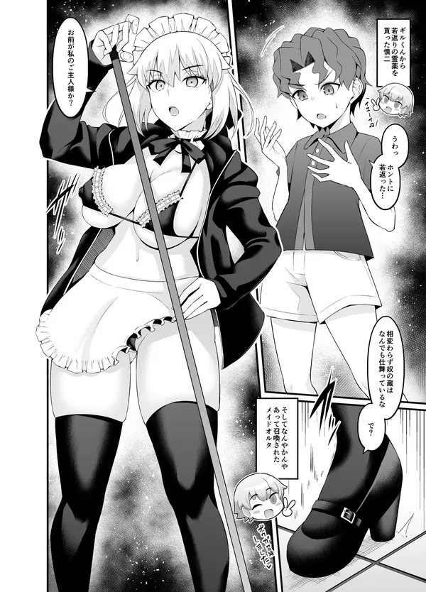 メイドオルタ、慎二の前に召喚される❤ 表紙