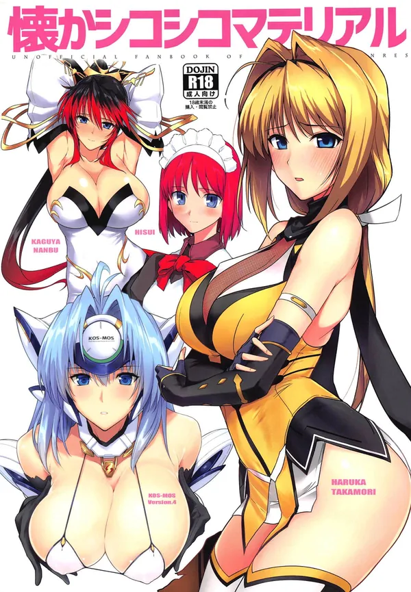 [はるこん COMIC1☆15新刊]懐かしの名ヒロイン達が大集合!!超昂閃忍ハルカの凌辱調教や月姫の翡翠ちゃんとのメイドエッチなど盛りだくさん!! 表紙